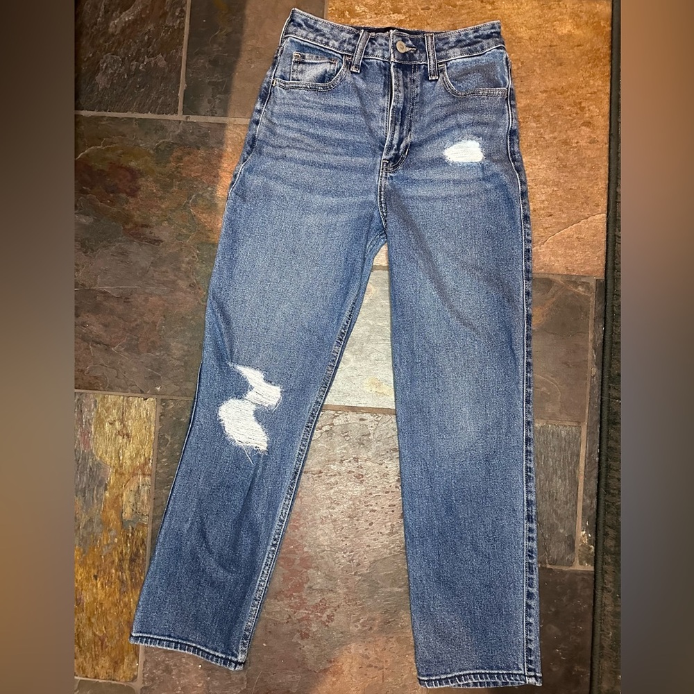 Hollister ultra high rise vintage straight jeans